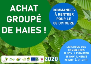 Achat groupé du GAL : PLANTS DE HAIES 2020
